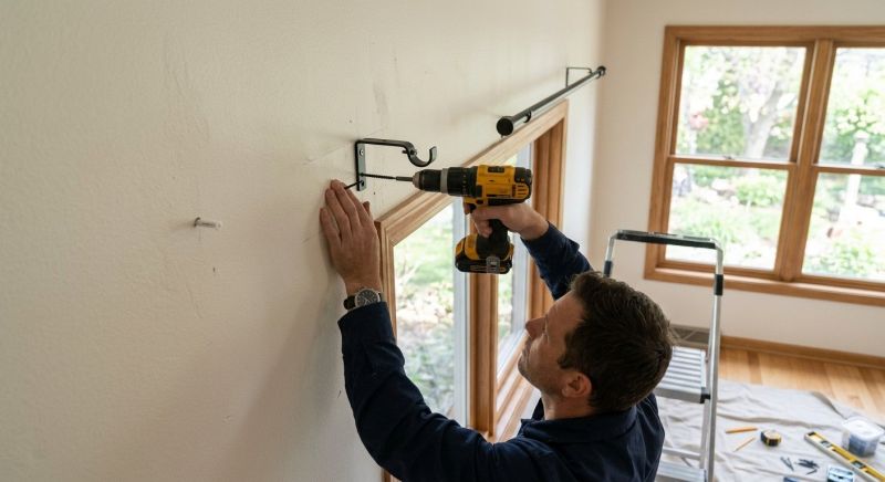 Curtain Hardware Installation
